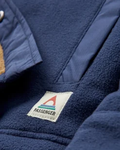 Firelight Sherpa gefüttertes Overshirt - Tiefes Marineblau