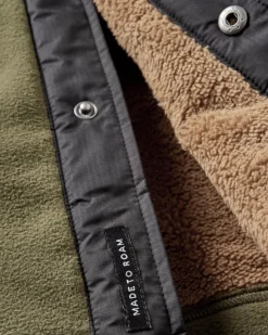Firelight Sherpa gefüttertes Overshirt - Khaki