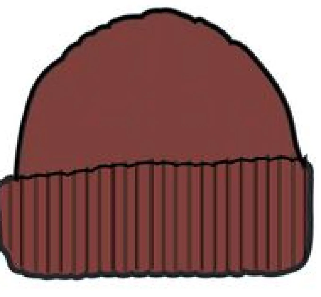 Fireside Recycelter Zopfmuster-Beanie - Roter Ocker