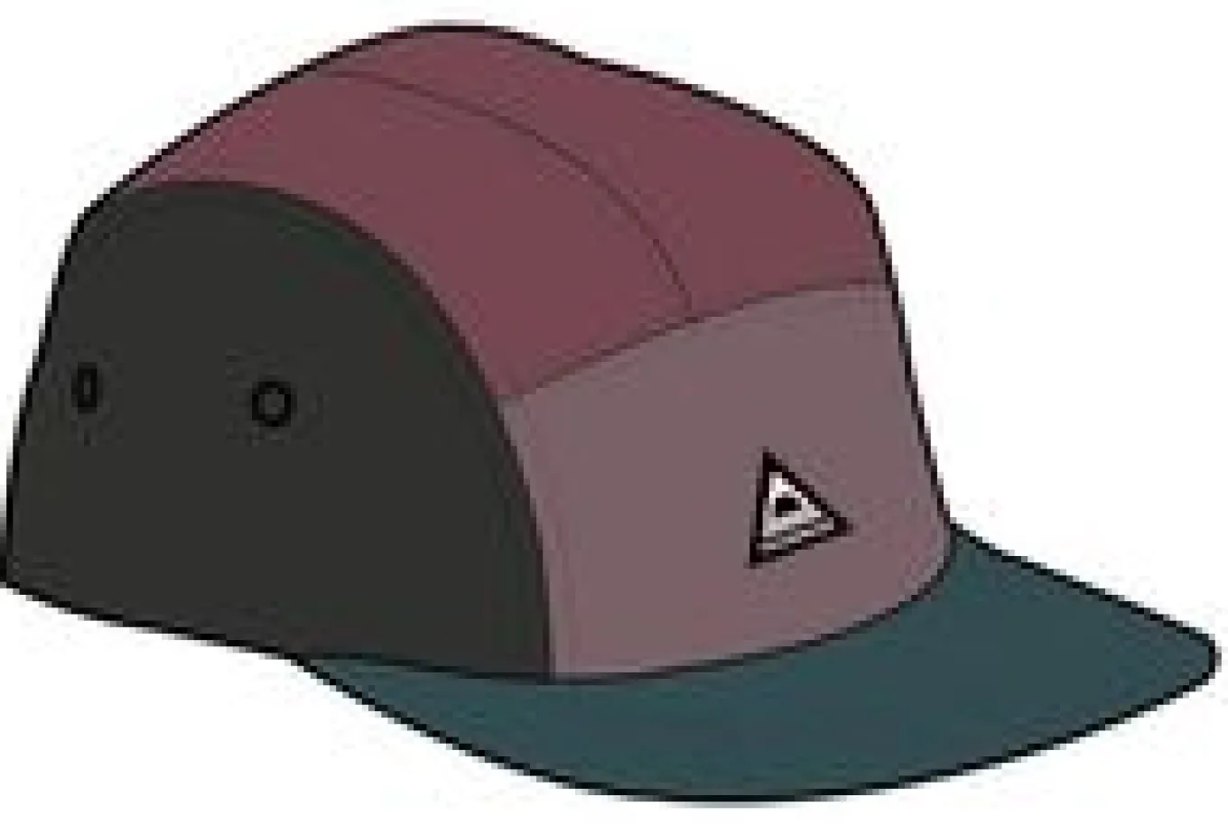 Fixie Recycelte 5 Panel Kappe - Traube Multi
