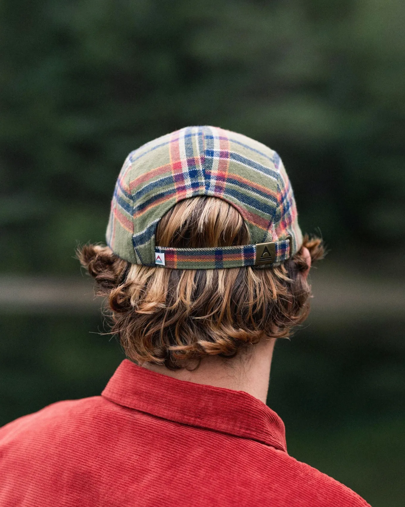 Fixie Recyceltes Flanell 5-Panel-Cap - Khaki-Karo