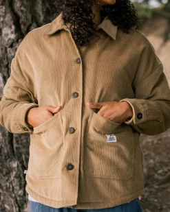 Flint Cord-Overshirt - Biskuit