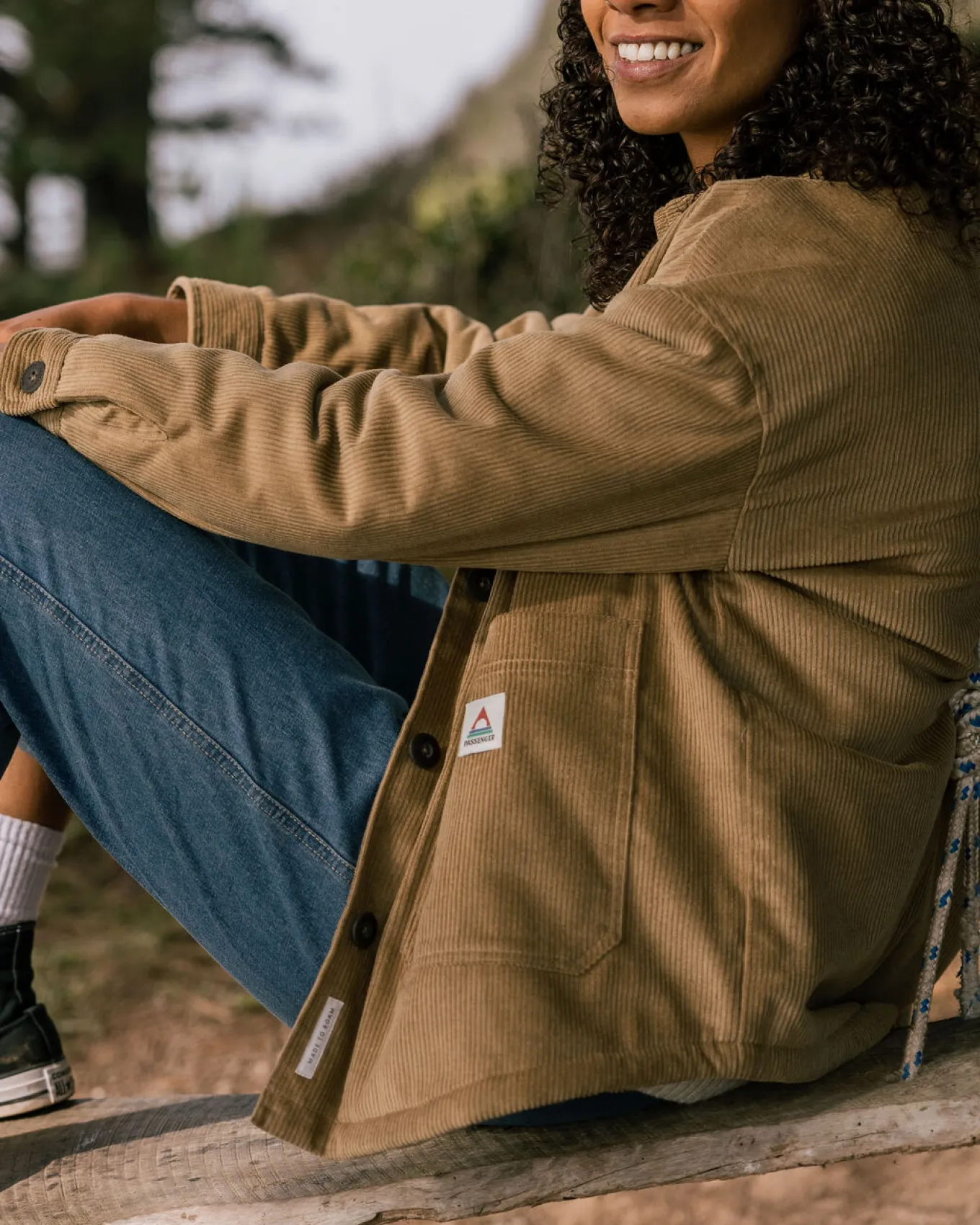 Flint Cord-Overshirt - Biskuit