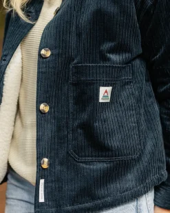 Flint Cord-Overshirt - Tiefes Marineblau