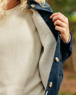 Flint Cord-Overshirt - Tiefes Marineblau