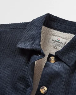 Flint Cord-Overshirt - Tiefes Marineblau