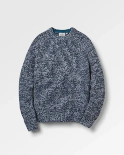 Fog Recycelter Gestrickter Pullover - Graumeliert