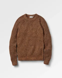Fog Recycelter Gestrickter Pullover - Staubiges Ocker