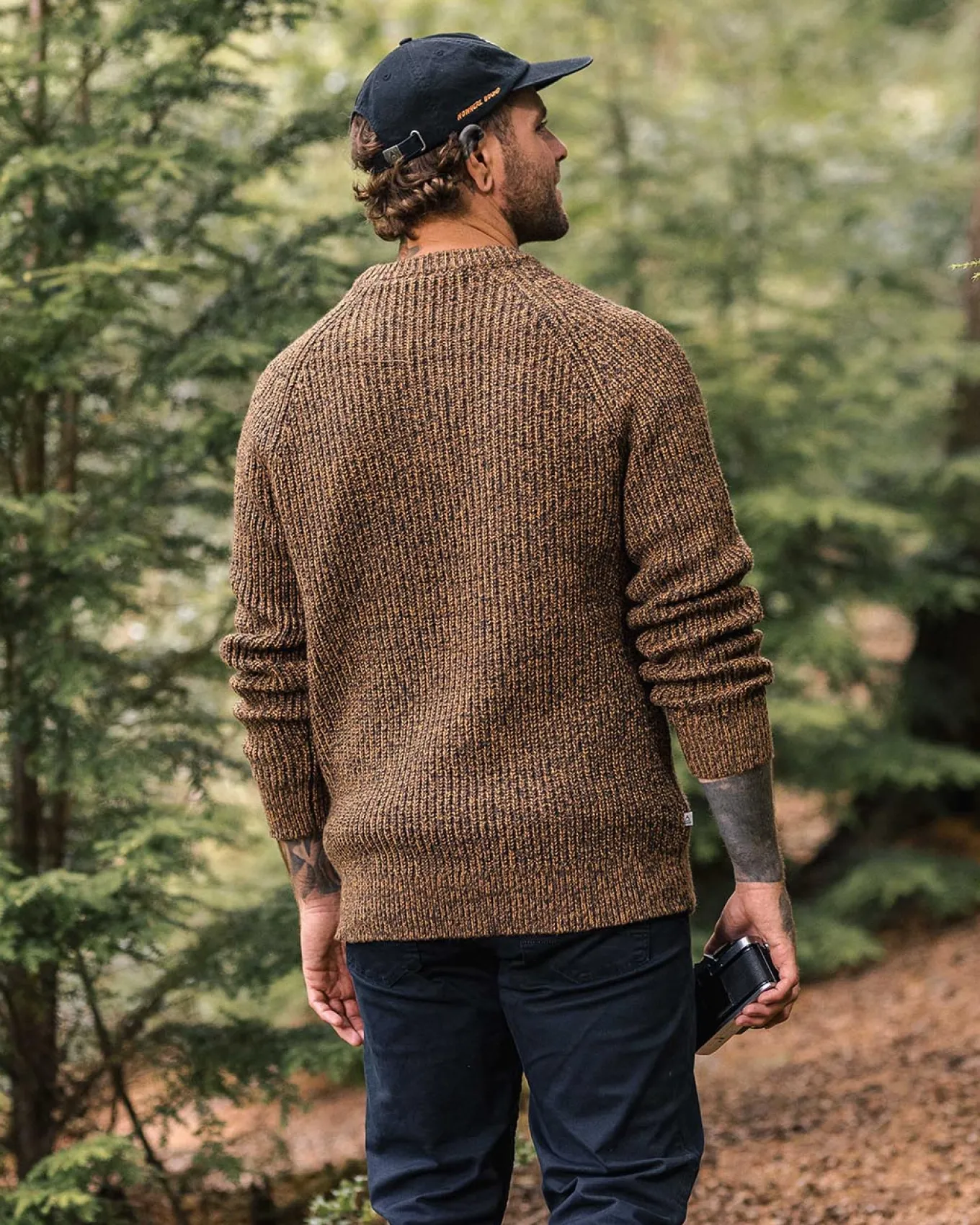 Fog Recycelter Gestrickter Pullover - Staubiges Ocker