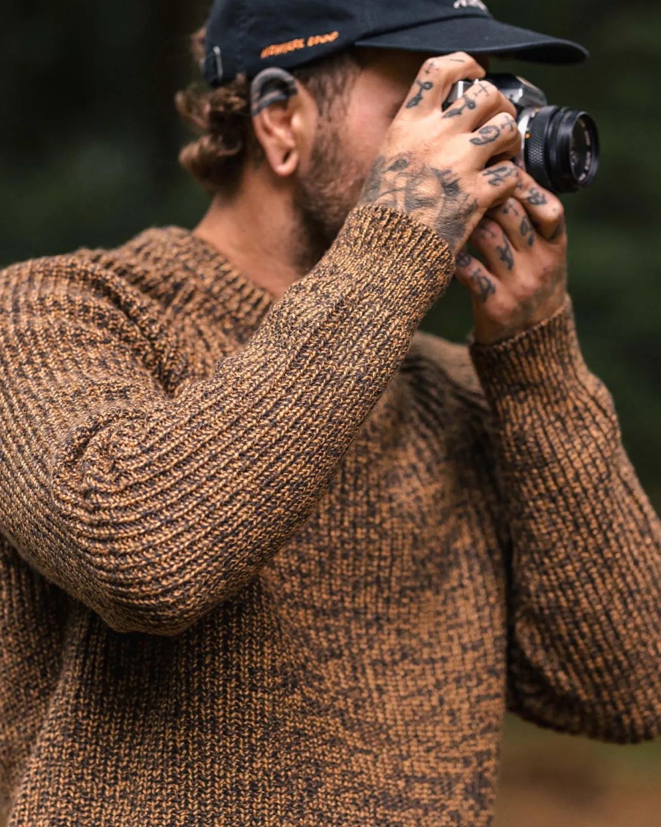 Fog Recycelter Gestrickter Pullover - Staubiges Ocker