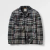 Freestyle Sherpa-gefüttertes Overshirt - Schwarz Check