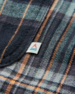 Freestyle Sherpa-gefüttertes Overshirt - Schwarz Check