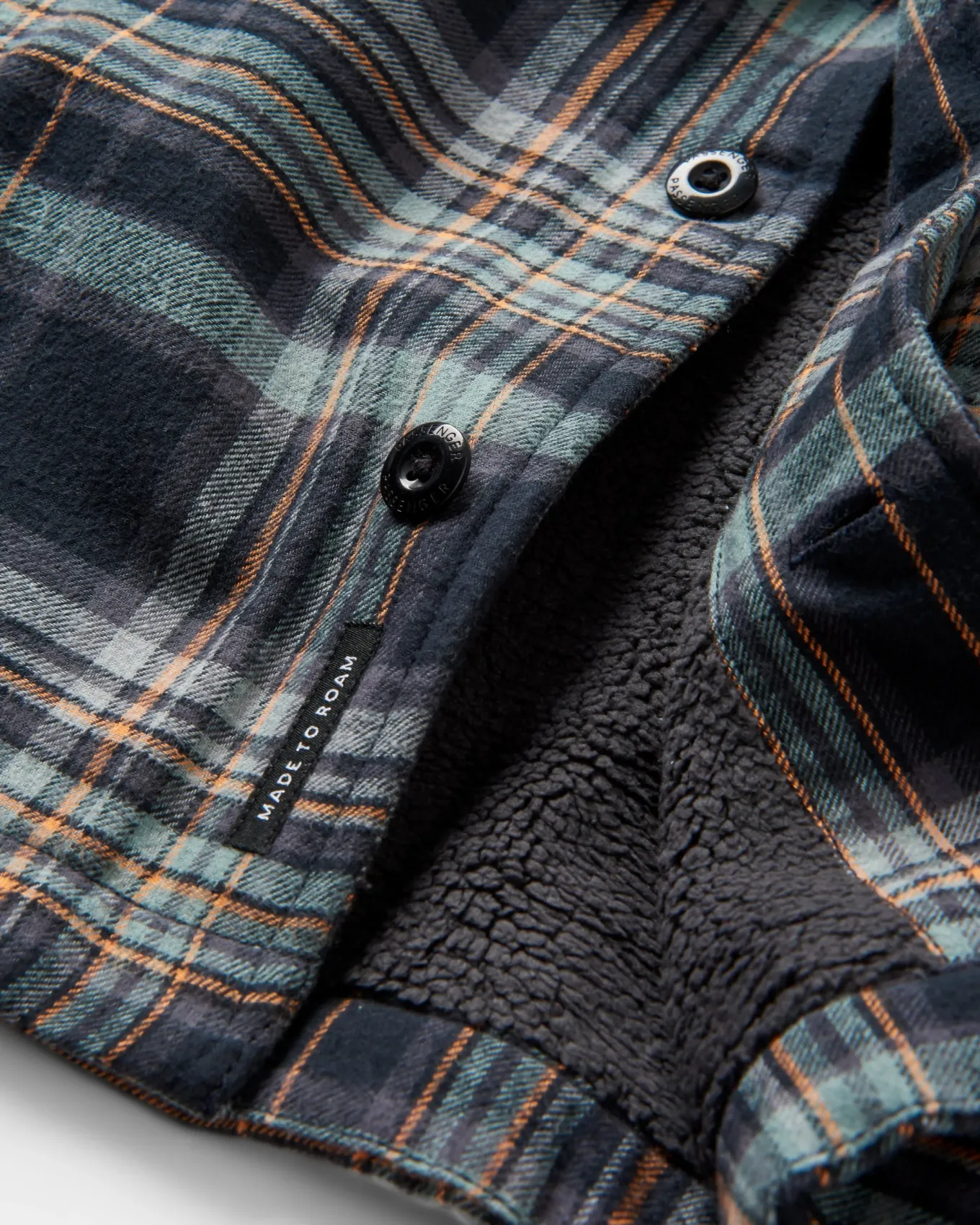 Freestyle Sherpa-gefüttertes Overshirt - Schwarz Check