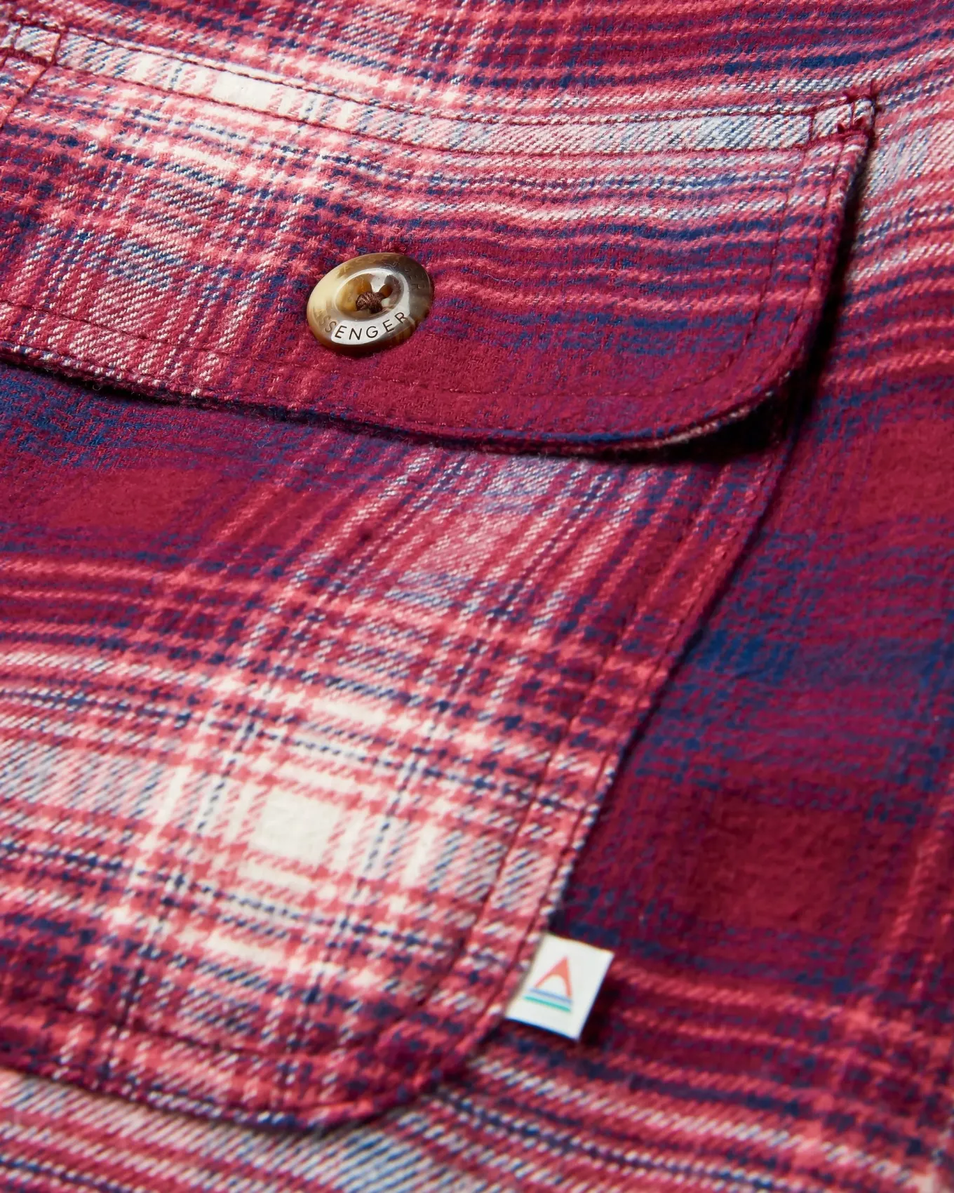 Freestyle Sherpa-gefüttertes Overshirt - Wein/Reiches Marineblau Karo