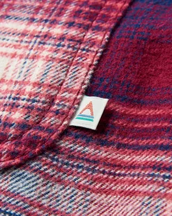 Freestyle Sherpa-gefüttertes Overshirt - Wein/Reiches Marineblau Karo