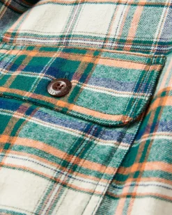 Freestyle Sherpa-gefüttertes Overshirt - Birke/Regenwald-Karo