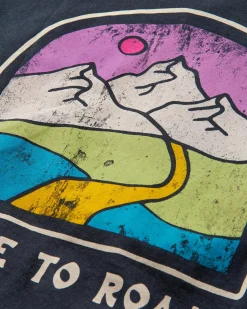 Friday Collective Recyceltes Baumwoll-T-Shirt - Schwarz