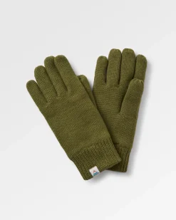Gale Recycelte Gestrickte Handschuhe - Khaki