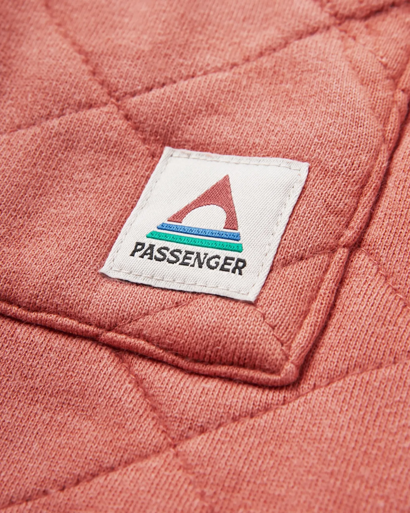Getaway Recycelte Gesteppte Kapuzenjacke mit Reißverschluss - Gebranntes Orange
