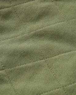 Getaway Recycelte Gesteppte Kapuzenjacke mit Reißverschluss - Khaki