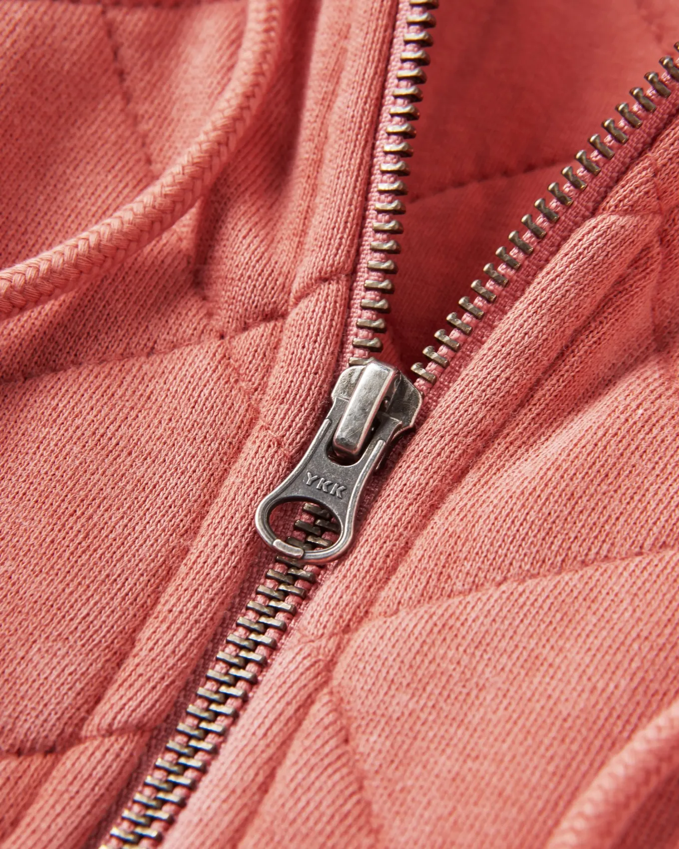 Getaway Recycelte Gesteppte Kapuzenjacke mit Reißverschluss - Gebranntes Orange