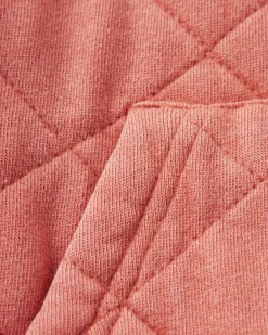 Getaway Recycelte Gesteppte Kapuzenjacke mit Reißverschluss - Gebranntes Orange