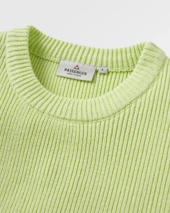 Gondwana Bio Oversized Gestrickter Pullover - Grünsee