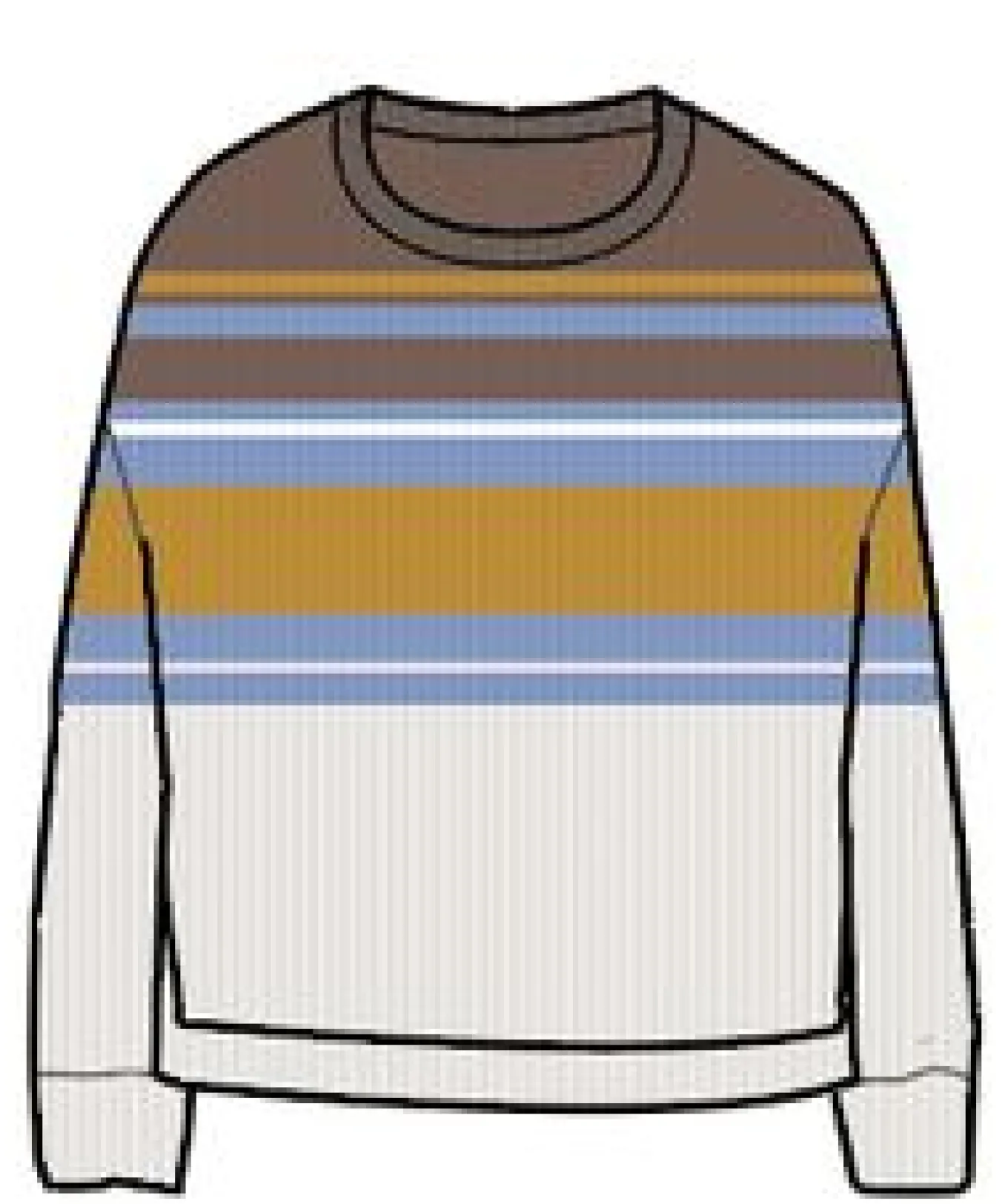 Grasslands Bio-Baumwolle Gestrickter Pullover Oversized - Eichel