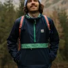 Gusto Recycelte Windjacke - Sattes Marineblau/Dunkles Denim