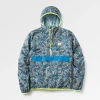 Gusto Recycelte Windjacke - Abstrakte Seealge Pistazie
