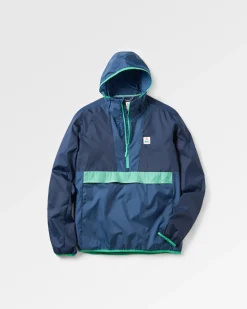 Gusto Recycelte Windjacke - Sattes Marineblau/Dunkles Denim
