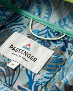 Gusto Recycelte Windjacke - Abstrakte Seealge Pistazie