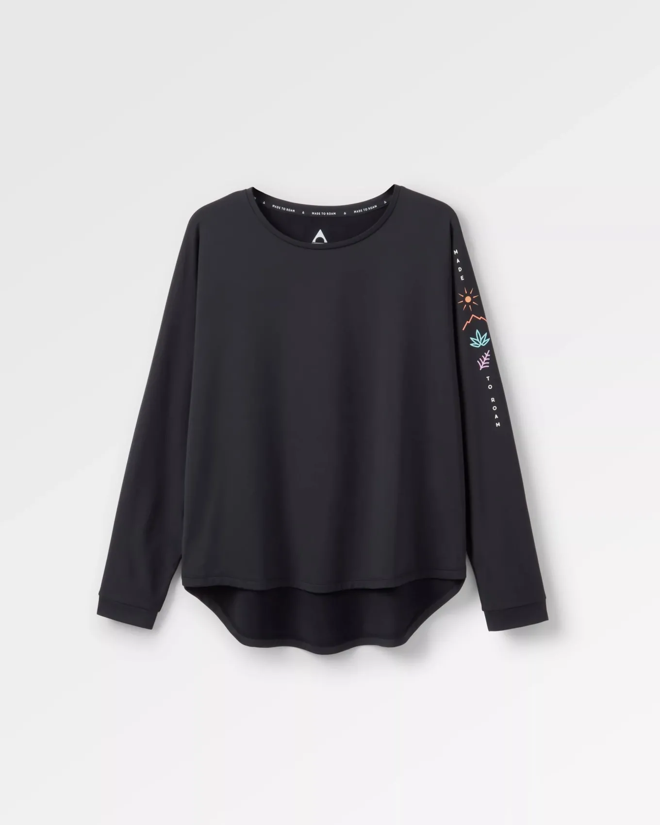 Hatha Recyceltes Aktiv-Top - Schwarz
