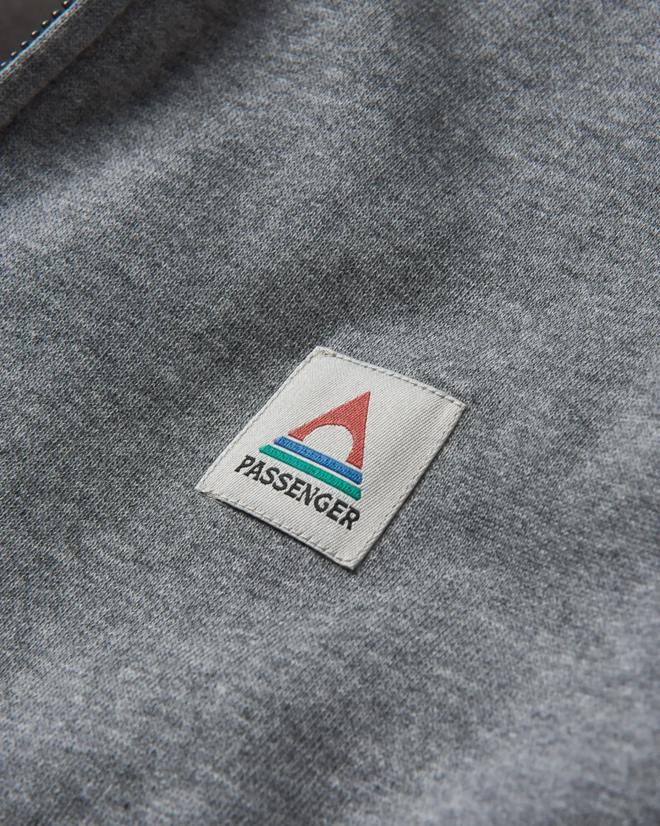 Heritage Full Zip Recycelter Baumwoll-Hoodie - Dunkelgrau meliert