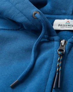 Heritage Full Zip Recycelter Baumwoll-Hoodie - Dunkler Denim