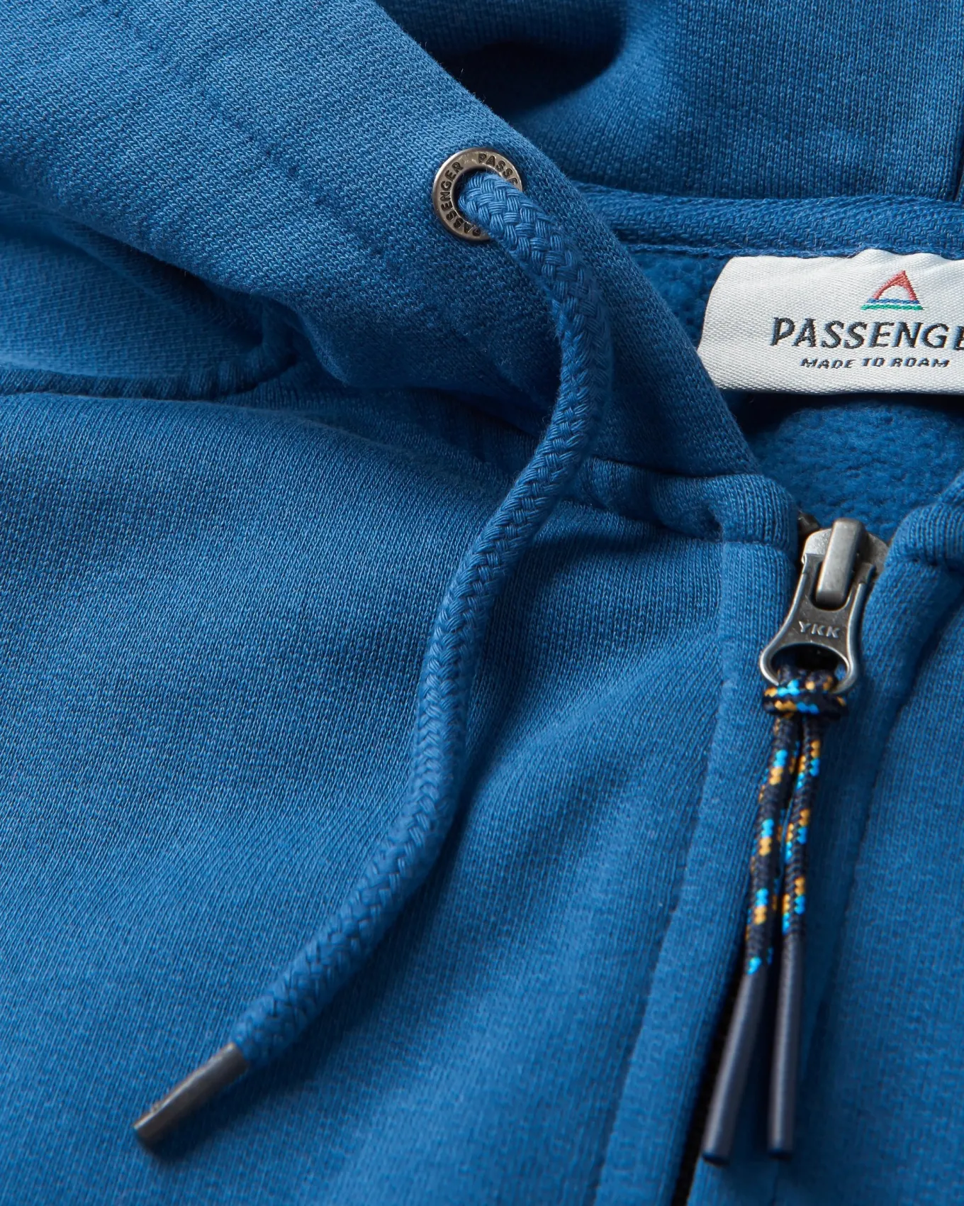 Heritage Full Zip Recycelter Baumwoll-Hoodie - Dunkler Denim