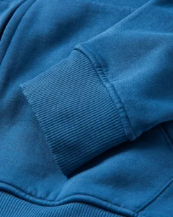 Heritage Full Zip Recycelter Baumwoll-Hoodie - Dunkler Denim
