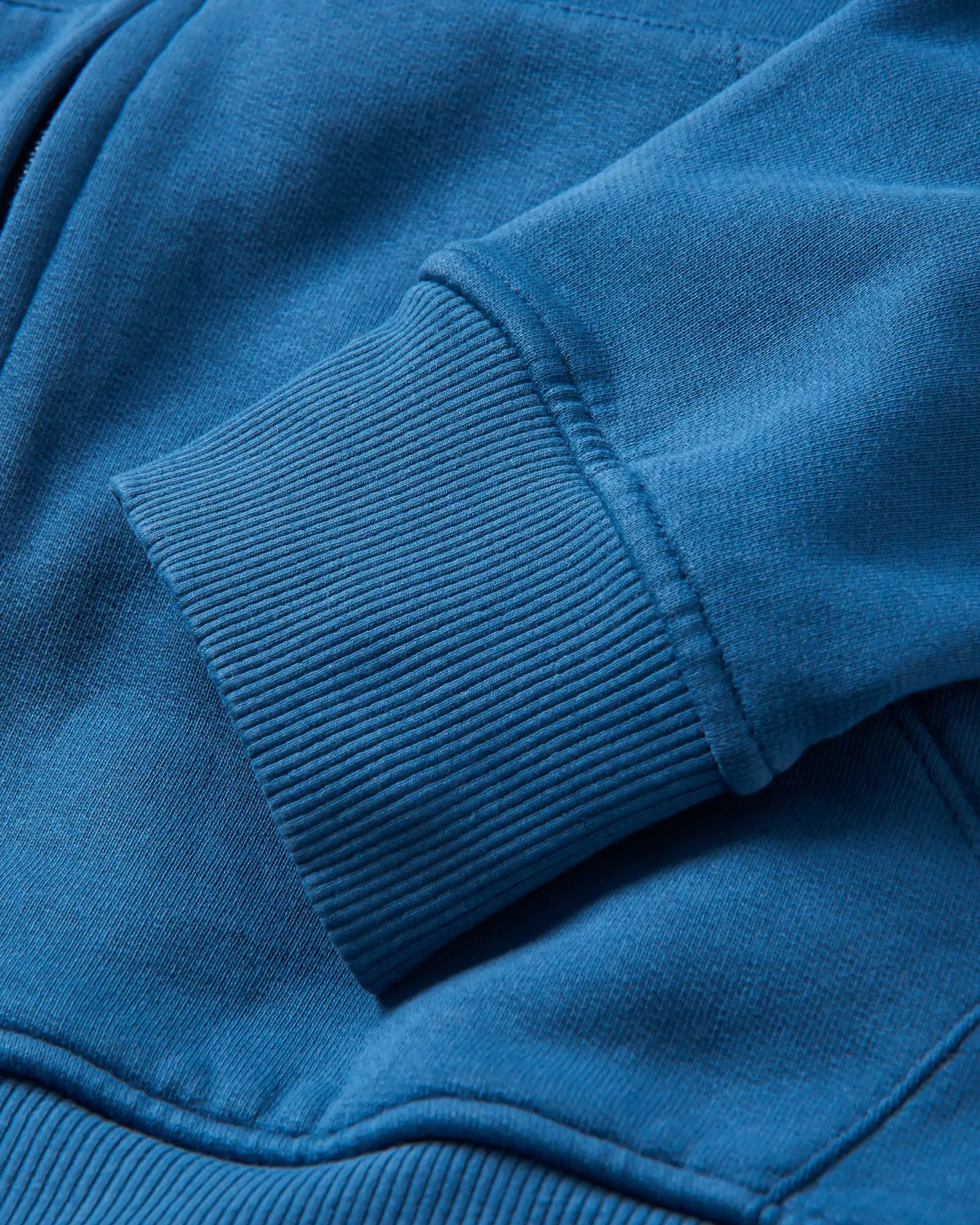Heritage Full Zip Recycelter Baumwoll-Hoodie - Dunkler Denim