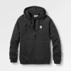 Heritage Full Zip Recycled Cotton Hoodie - Black