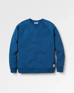 Heritage Recyceltes Baumwoll-Sweatshirt - Dunkler Denim