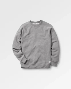 Heritage Recyceltes Baumwoll-Sweatshirt - Dunkelgrau meliert