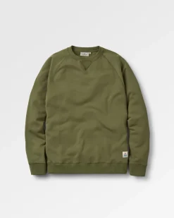 Heritage Recyceltes Baumwoll-Sweatshirt - Khaki