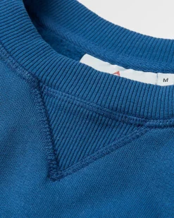 Heritage Recyceltes Baumwoll-Sweatshirt - Dunkler Denim