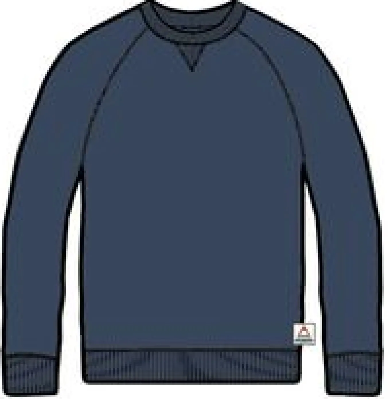 Heritage Recyceltes Baumwoll-Sweatshirt - Dunkler Denim