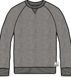 Heritage Recyceltes Baumwoll-Sweatshirt - Dunkelgrau meliert