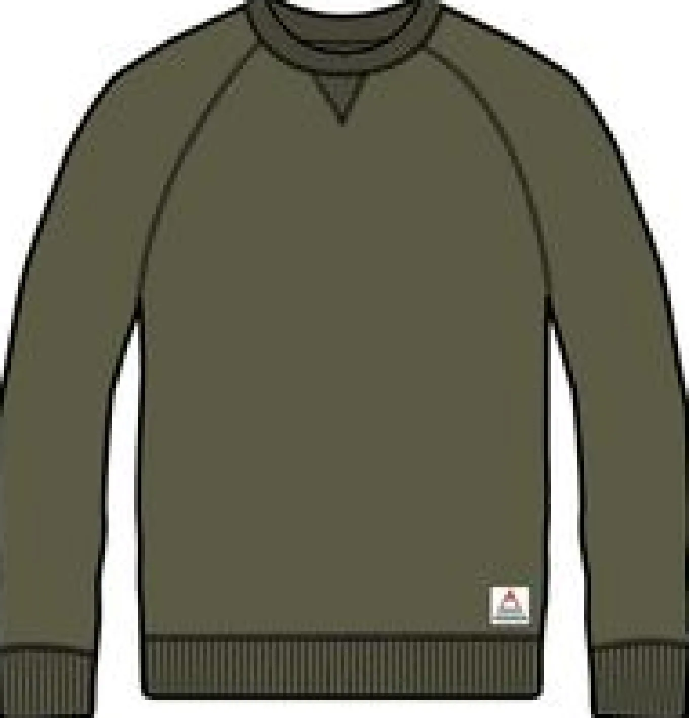 Heritage Recyceltes Baumwoll-Sweatshirt - Khaki