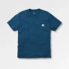 Heritage Recyceltes entspannte geschnittenes T-Shirt - Dunkler Denim