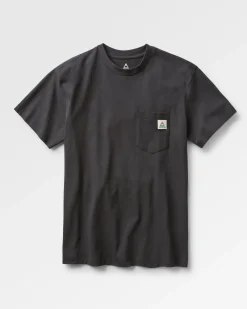 Heritage Recyceltes entspannte geschnittenes T-Shirt - Schwarz