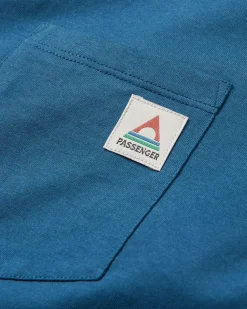 Heritage Recyceltes entspannte geschnittenes T-Shirt - Dunkler Denim