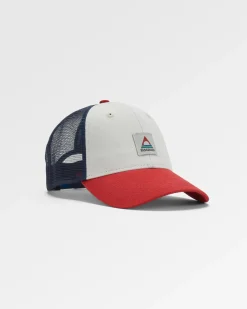 Heritage Trucker Kappe - Marine/Rot Gewürz